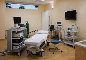 Procedure room at Gastroenterology Specialists of DeKalb in Decatur, GA